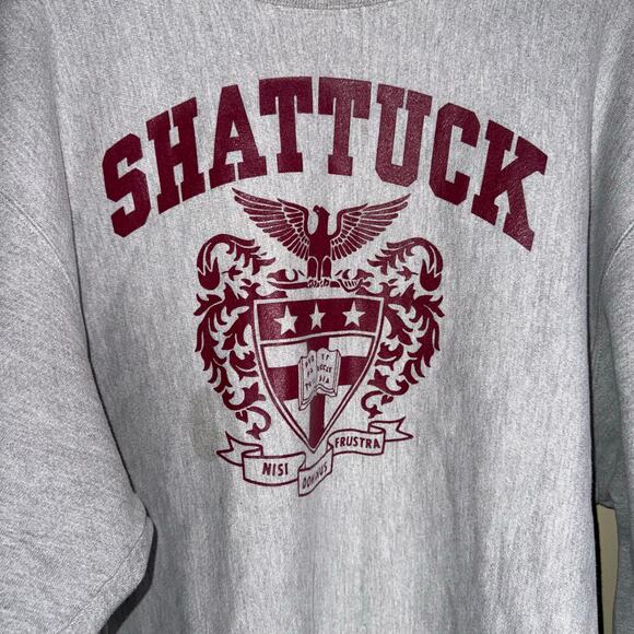 VINTAGE CHAMPION reverse weave Shattuck St Mary’s crewneck coat of arms 2X - Picture 3 of 4
